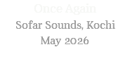 Once Again Sofar Sounds, Kochi May 2026